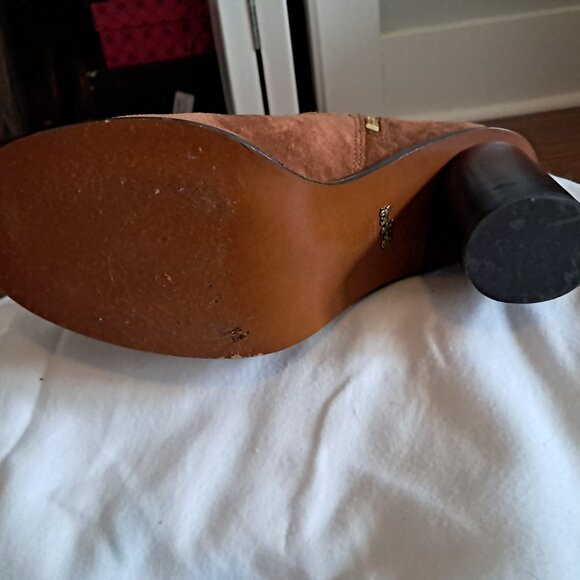 COACH OMBRE SUEDE TALL BOOTS SADDLE BROWN SIZE US 7.5 - Picture 4 of 7